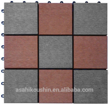 Colorful DIY indoor WPC interlocking decking tiles