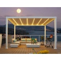 Pergola en aluminium extérieur motorisé à couverture électrique