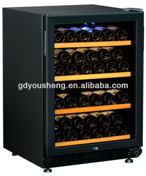 Wood shelves Wine cellar Compressor air cooling with 150L 46-52 bottles USF-54D