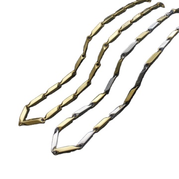 Black, Gold, and Mixed Colors Stainless Steel Chain Necklace for Couples - 3mm Width