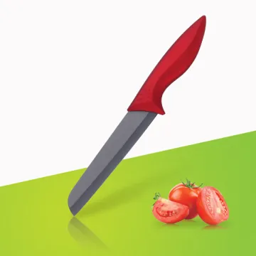 Black blade Ceramic santoku knife