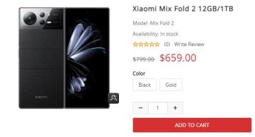 XIAOMI MIX FOLD 3 Price: $499