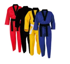 martial arts gi v-neck uniform for poomsae taekwondo
