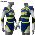 Gelbe Lycra Cheerleadering Uniformen für alle Teams
