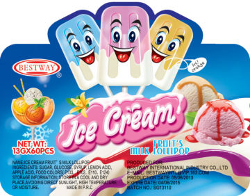 Bestway Ice Cream fruits milk Lollipop