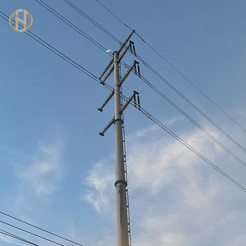 FUTAO 10-69KV 10-20M Galvanized Electric Pole Utility Pole adapt to various environments