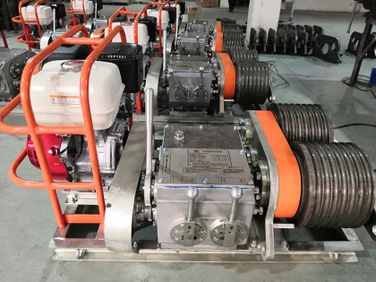 Dual Bull Wheel Gasoline Engine Cable Puller Winch
