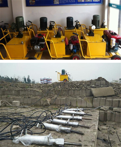 Quarry Hydraulic concrete splitter machine