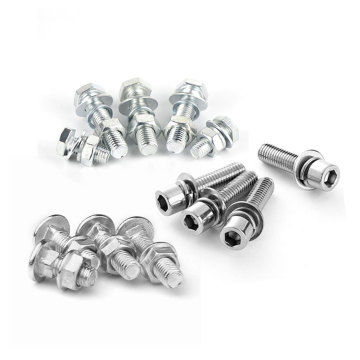 Stainless Steel Hex Bolt with Spring Washer Set M3-M12