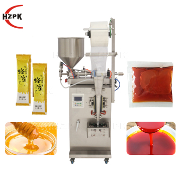 HZPK Auto Liquid Paste Honey Food Film Pouch Bag Multi-Function Packaging Machine - Small Industrial