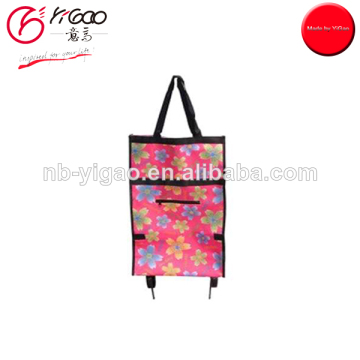 200232 two wheel shopping trolley bag folding shopping cart with seat