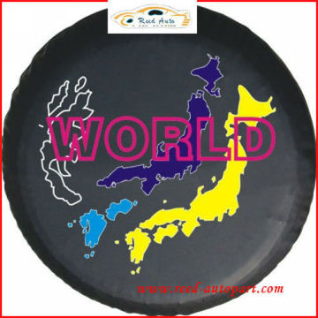 customized SPARE TYRE COVER in PVC leather or PEVA