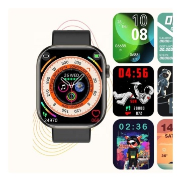 2024 Trendy wieloosobowe metalowe monitorowanie tętna Smartwatch z ekranem HD dla mężczyzn i kobiet