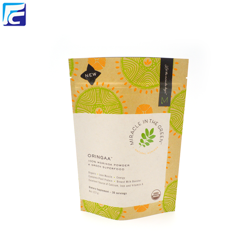 8 Oz Stand Up Pouches Tea Bolsas de embalaje