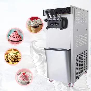 Fully Automatic Commercial Sundae and Soft Serve Ice Cream Machine with Cone Dispenser