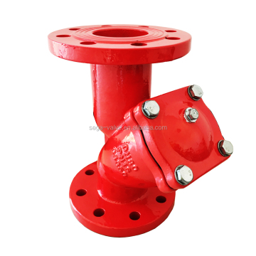 Industrial Quality Dn100 Cast Iron Double Y Strainer for Marine Water and Oil Pipe Filtration