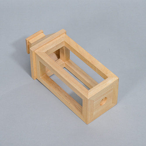 Modern Table Lamp Base with Wooden Finish