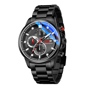 Top Brand 9006M Luxury Men's Stainless Steel Watches: Classic Quartz Wrist Watch for Masculino Relogio