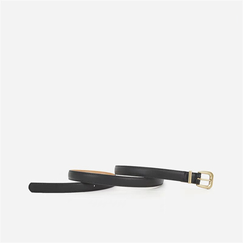 Cinturão de couro negro da moda de luxo para mulheres