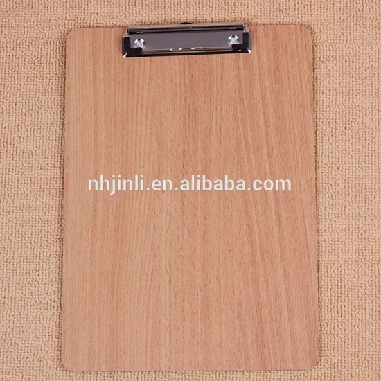 MDF clipboard with low profile clip
