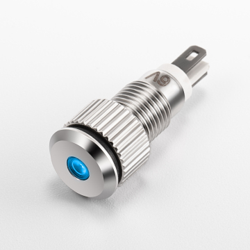 Metal Signal Light Panel with LED Indicators and Push Button Switches