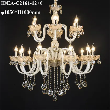 wrought iron chandelier lighting glass candle lamp