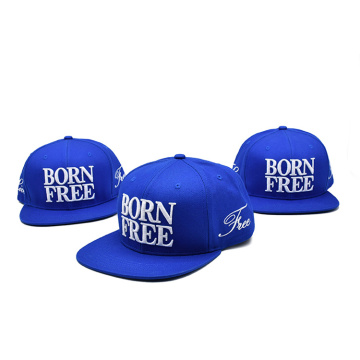 Royal Blue 3D brodert baseball cap