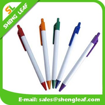Bulk pens chinese pens white color with colorful trims