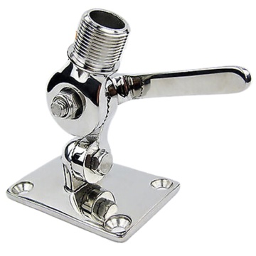 Marine Stainless Steel 316 Boat Radio VHF Antenna Ratchet Mount Base