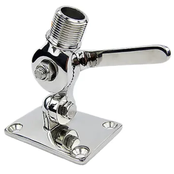 Marine Stainless Steel 316 Boat Radio VHF Antenna Ratchet Mount Base