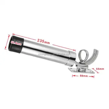 Adjustable Deck Mount SS 316 Stainless Steel Fishing Rod Holder for Boats and Yachts