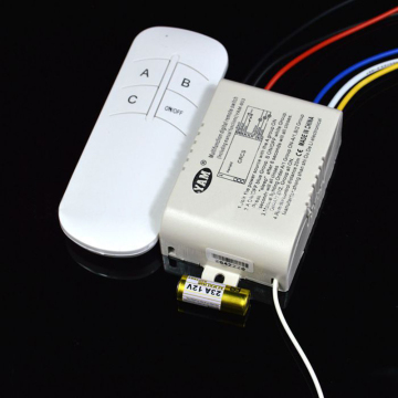 4 Channel 220V Wireless Remote Control Switch for Lamps & Lights