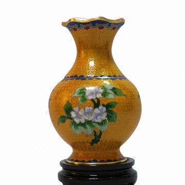 Cloisonne Vase with Handmade Craft