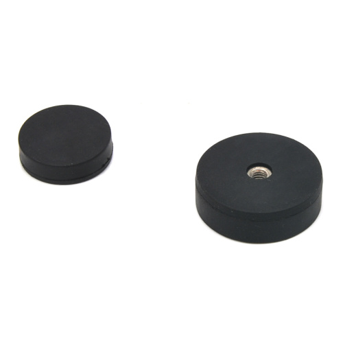 Rubber Magnet Round Base Thread Hole Type