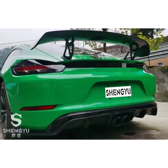 Carbon Fiber Spoiler System for Porsche 718 Cayman GT4