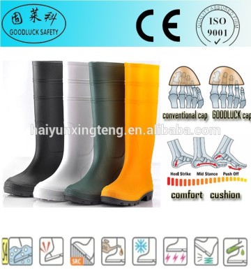 Smash-Proof PVC Fabric Safety Rain Boots