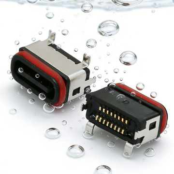 16 Pin Waterproof USB Type-C Connector