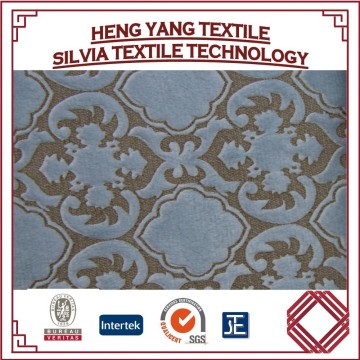 Floral printed soft velvet fabric for sofa embossed velvet