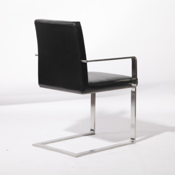 Modern Nico Flat Leather Dining Chair