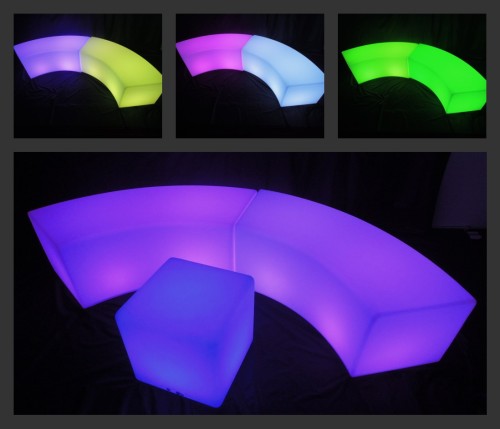 Decoration Waterproof LED Stools for Bar/KTV Party/ Illuminated Bar Stool Furniture (G003)