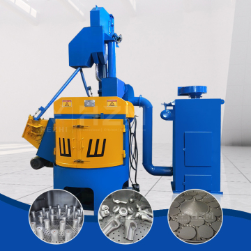China Auto Rolling Turn Table Sand Blasting Machine for Alloy Rims and Casting Parts