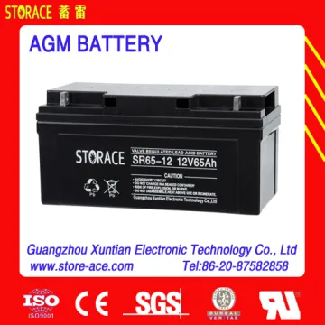 UPS Sealed AGM lead acid battery 12v 65ah (SR65-12)