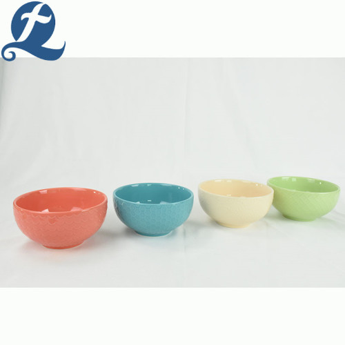 Custom high quality round ramen tableware set ceramic