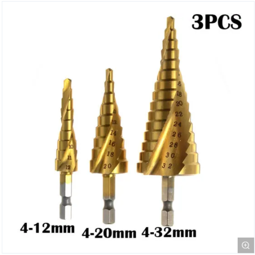 Elektrowerkzeuge titanbeschichtete HSS-Stufenbohrer-Sets