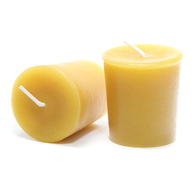 100 Pure Natural Beeswax Votive Candles 4