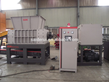 recycle waste double shaft scrap metal shredder