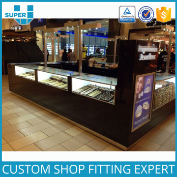 Commercial Showroom Display Fitting High End Modern Jewelry Kiosk For Sale