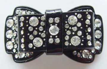 Bowknot Acrylic Rhinestone Buckle