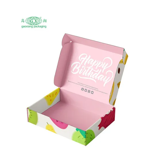 Custom Personalized Large Color Cardboard Shipping Boxes for Apparel