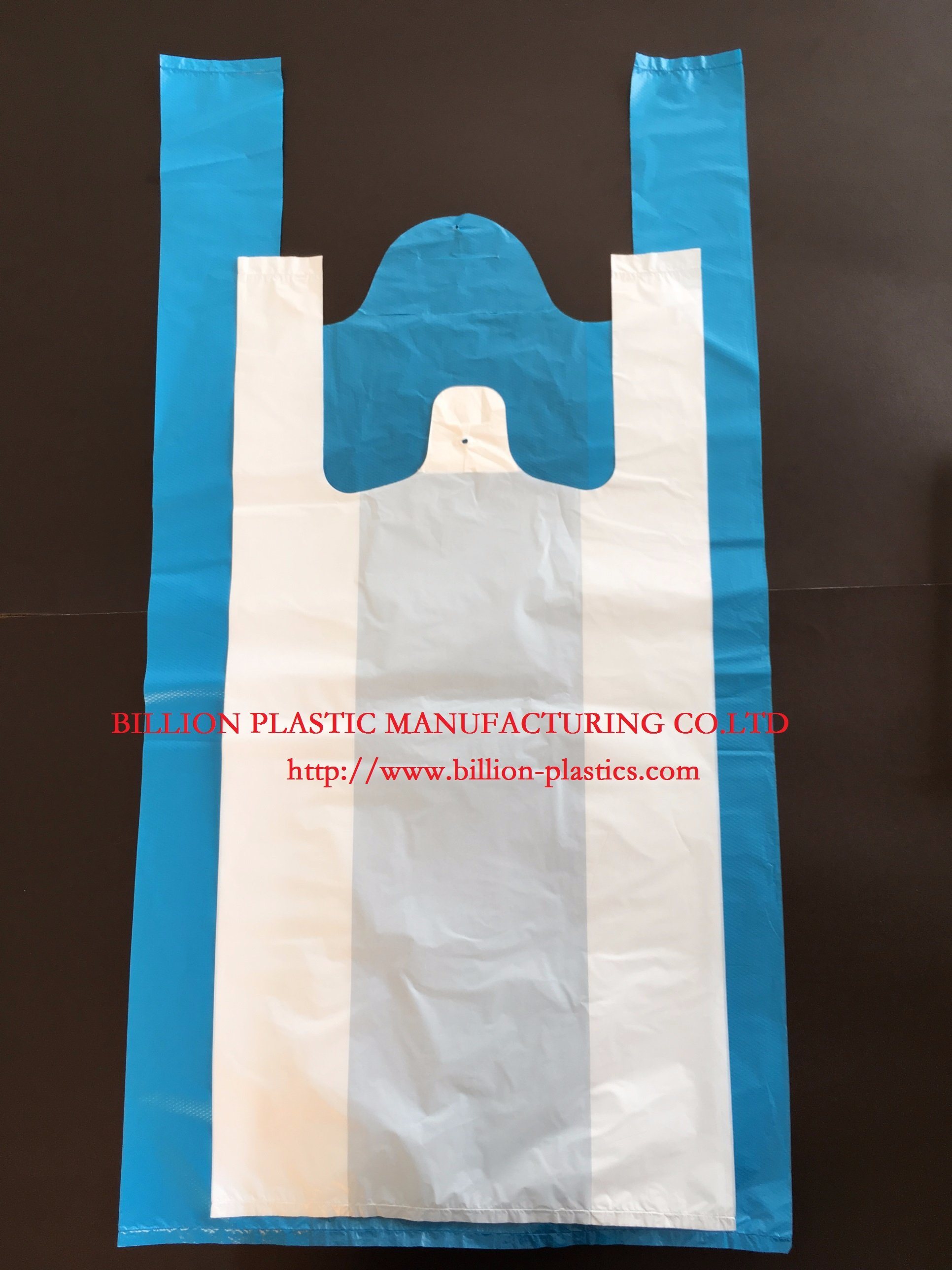 Plastic Disposable T-Shirt Poly Bag Handle Bag